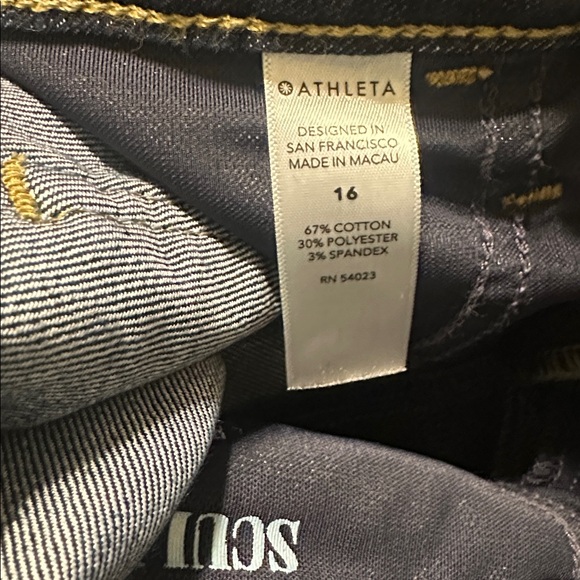 Athleta Sculptek High Rise Classic Blue Women's Skinny Jeans Size 16 - Picture 7 of 7